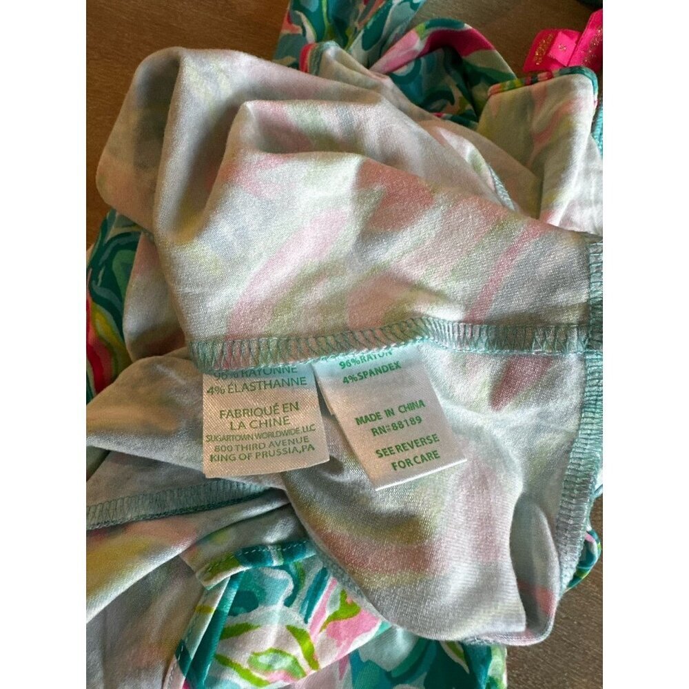 Lilly Pulitzer Rilla Romper One in a Melon Wrap Dress Size Small Mini Resortwear - Picture 8 of 8